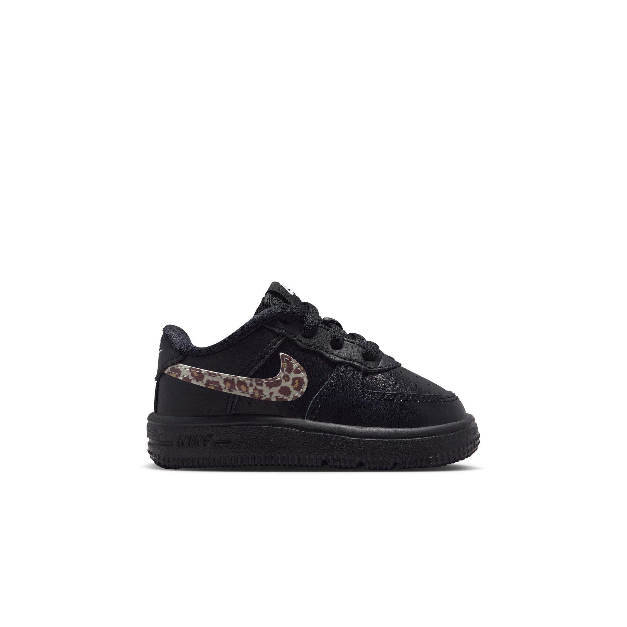 Nike Air Force 1 Low Cheetah "Black/White" Toddler Girls' Shoe - BLACK